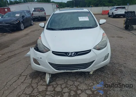 2012 Hyundai Elantra Limited from USA, damaged, VIN 5NPDH4AE2CH085037